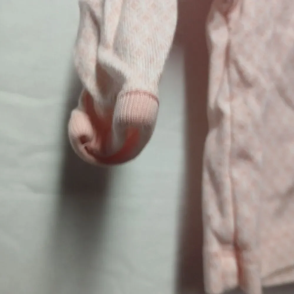 Carter’s Baby Girl 3 Mth  snap  Light Pink Sweater Top long Sleeve and hoddie